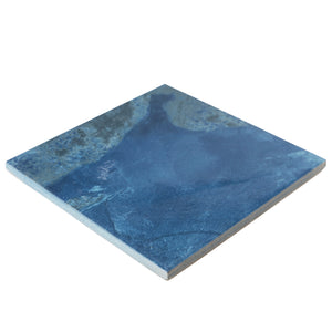6x6 Swimming Pool Crystal Blue porcelain tile - Industry Tile
