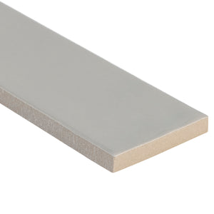 2x10 Modern Brick Gray Gloss porcelain tile - Industry Tile