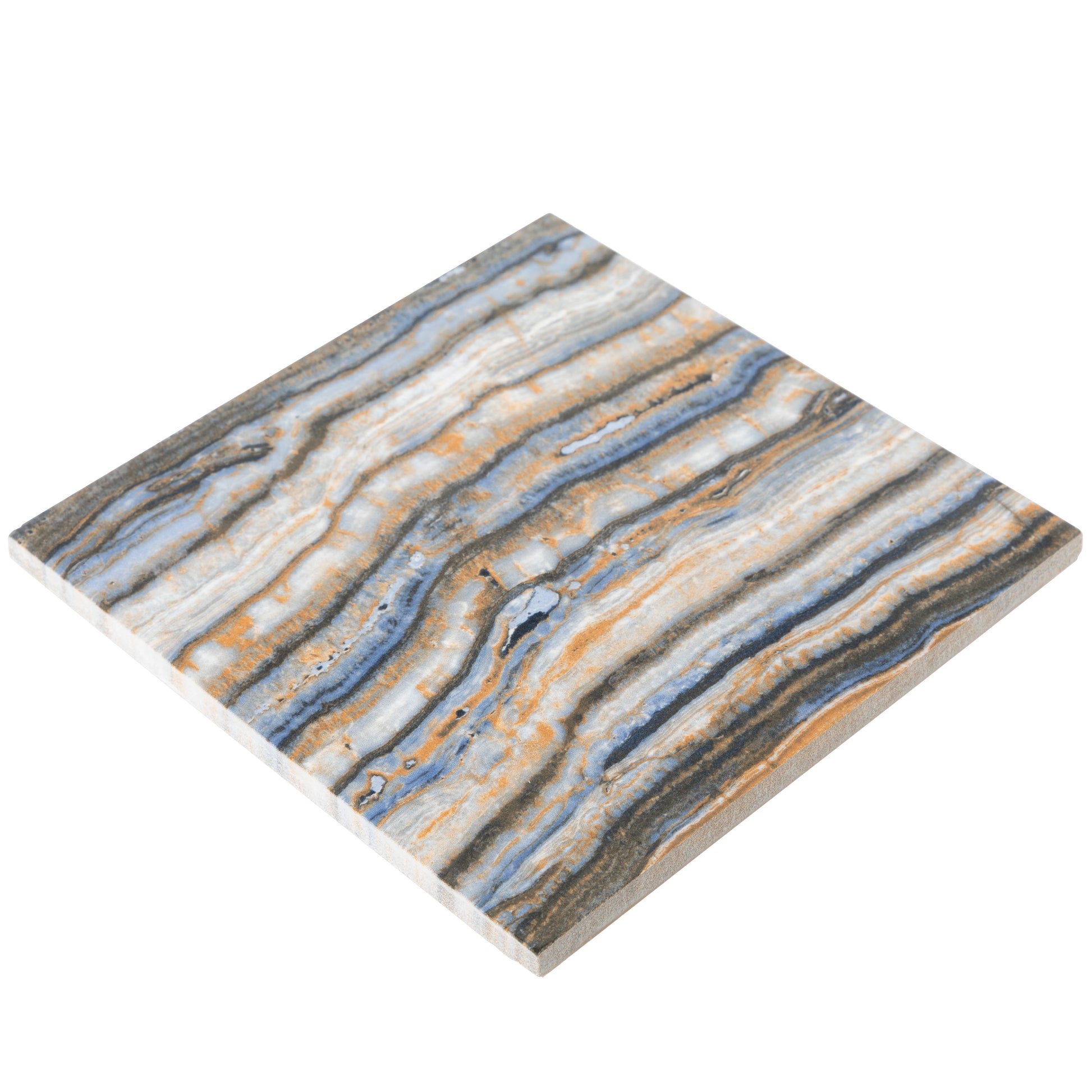 6x6 Swimming Pool Onyx Blue porcelain tile - Industry Tile