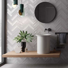Load image into Gallery viewer, 2x10 Modern Brick Gray Matte porcelain tile - Industry Tile