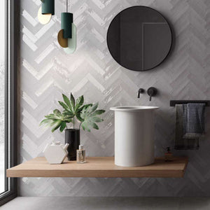 2x10 Modern Brick Gray Matte porcelain tile - Industry Tile